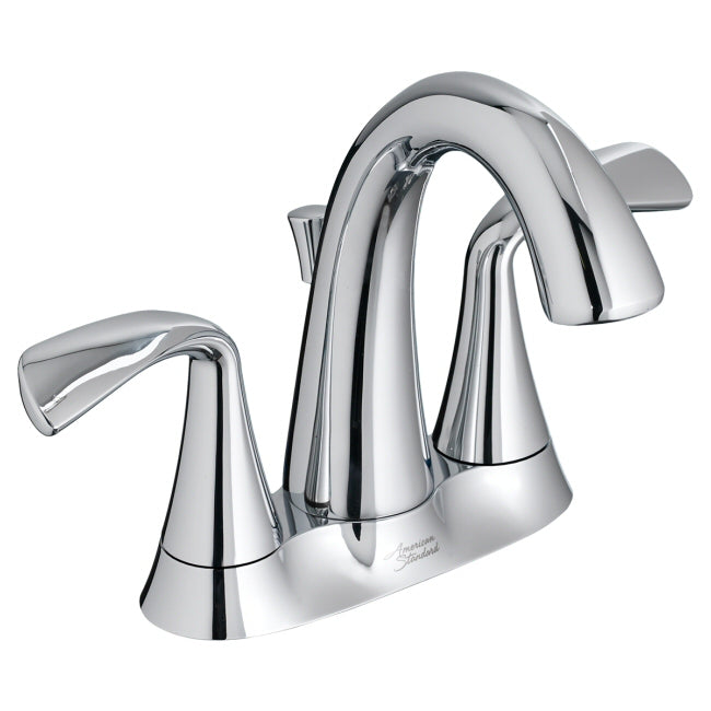 American Standard - 7186.201.xxx - Fluent Series Lever Style Two-Handle Centerset Bathroom Faucet with Metal Pop-up Drain