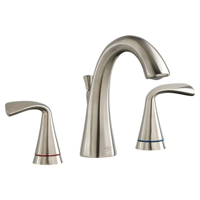 American Standard - 7186.811.xxx - Fluent Series Two-Handle Widespread with Red/Blue Indicators Bathroom Faucet with Metal Pop-up Drain