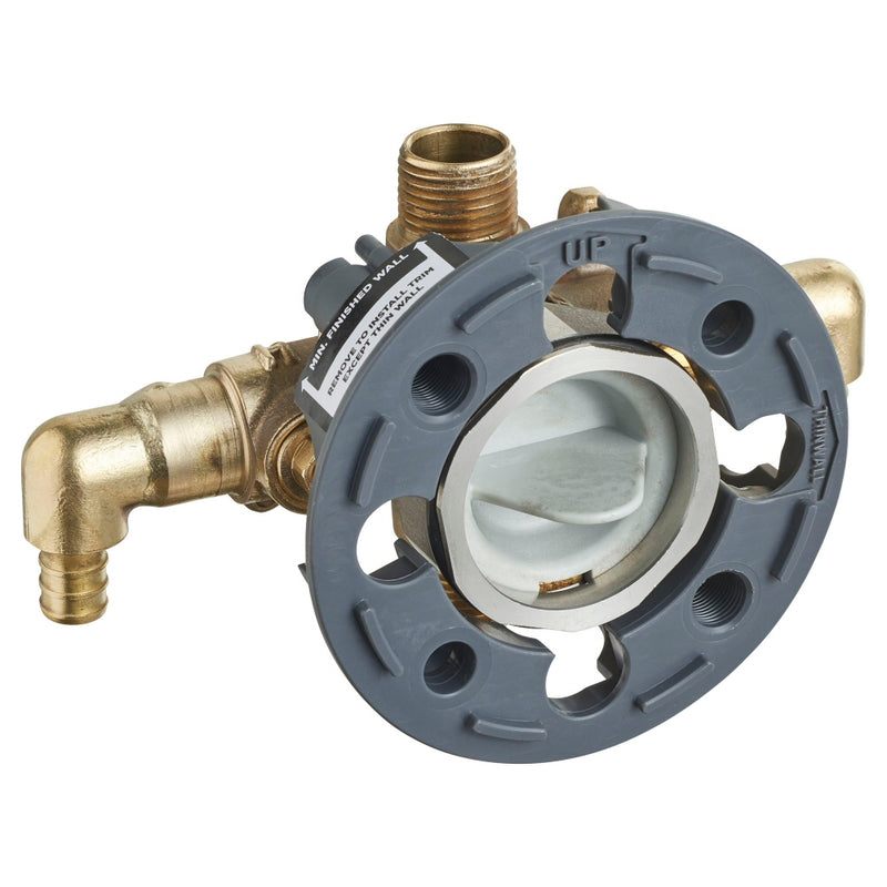 American Standard - RU107ESS - Flash Pressure Balance Rough-in Valve With Pex Inlet Elbows Universal Outlets - Crimp Connections With Screwdriver Stops
