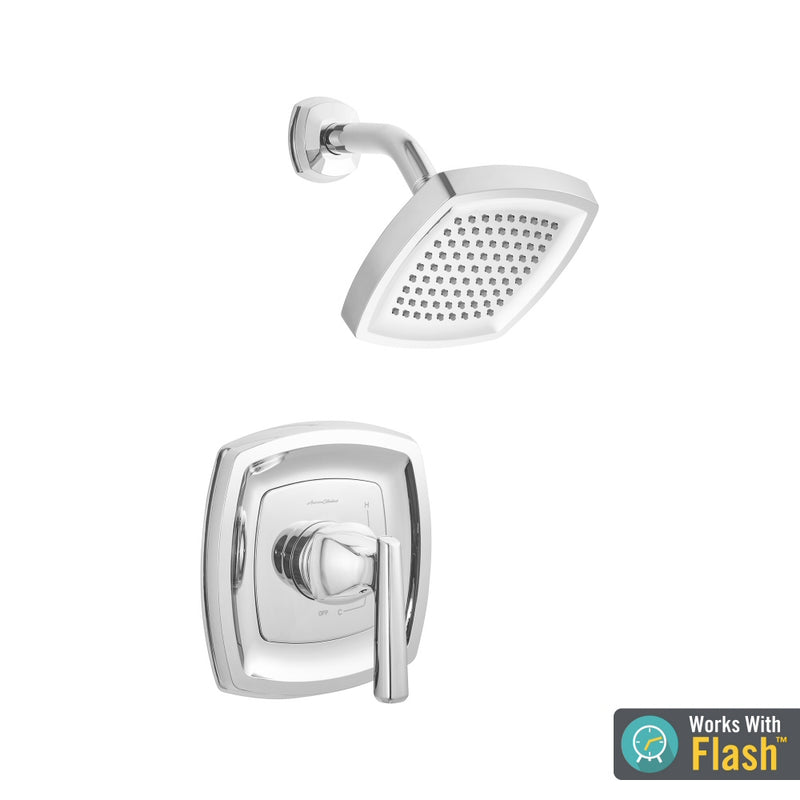 American Standard - TU018.507.xxx - 1.8 gpm Edgemere Shower Only Trim Kit with Water-Saving Shower Head and Cartridge - LESS VALVE