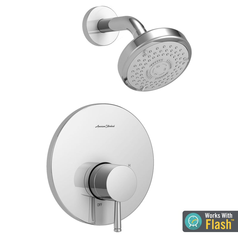 American Standard - TU064.507.002 - Serin Shower Only Trim Kit with Water-Saving Shower Head and Cartridge - LESS VALVE