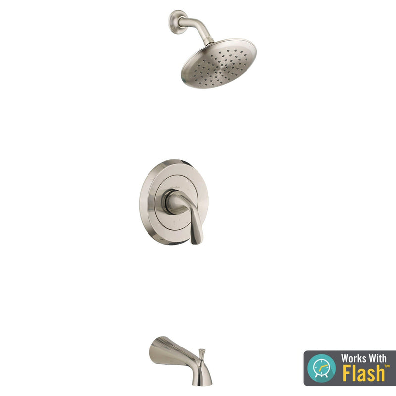 American Standard - TU186.508.xxx - Fluent Tub and Shower Trim Kit with Water-Saving Shower Head and Cartridge - LESS VALVE