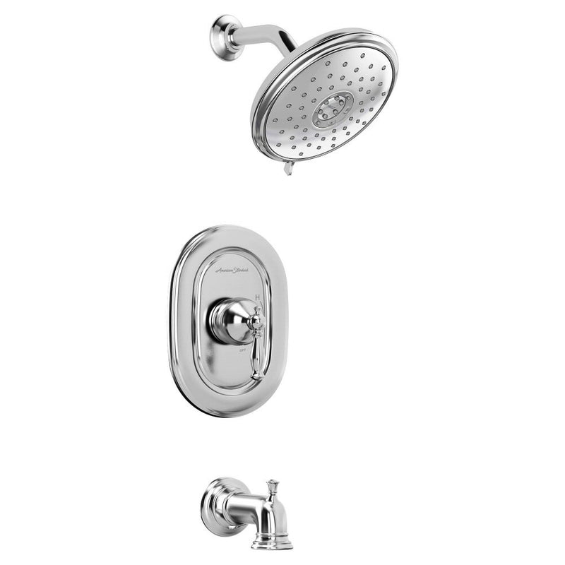 American Standard - TU440.508.002 - Quentin Tub and Shower Trim Kit with Water-Saving Shower Head and Cartridge - LESS VALVE