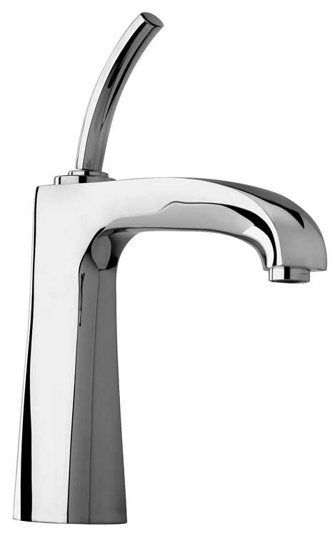 Jewel Faucets Chrome Single Joystick Handle Lavatory Faucet With Arched Spout 11211JO
