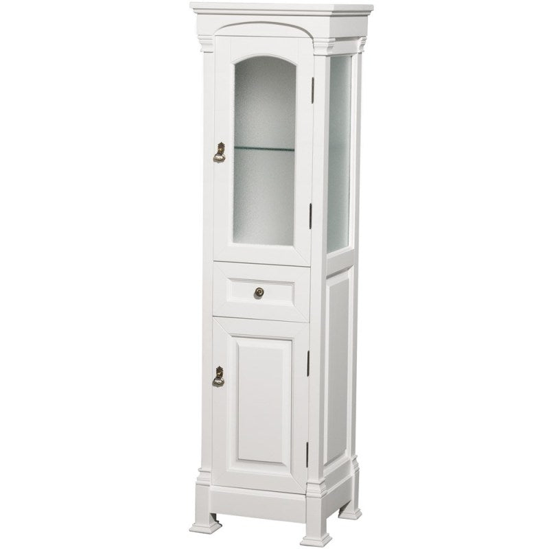 Wyndham Collection Andover Traditional Bathroom Cabinet - White WC-TFS065-WHT
