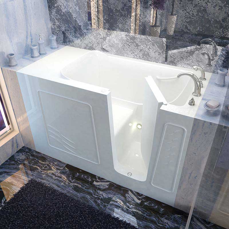 Venzi 30x60 Right Drain White Soaking Walk In Bathtub By Meditub
