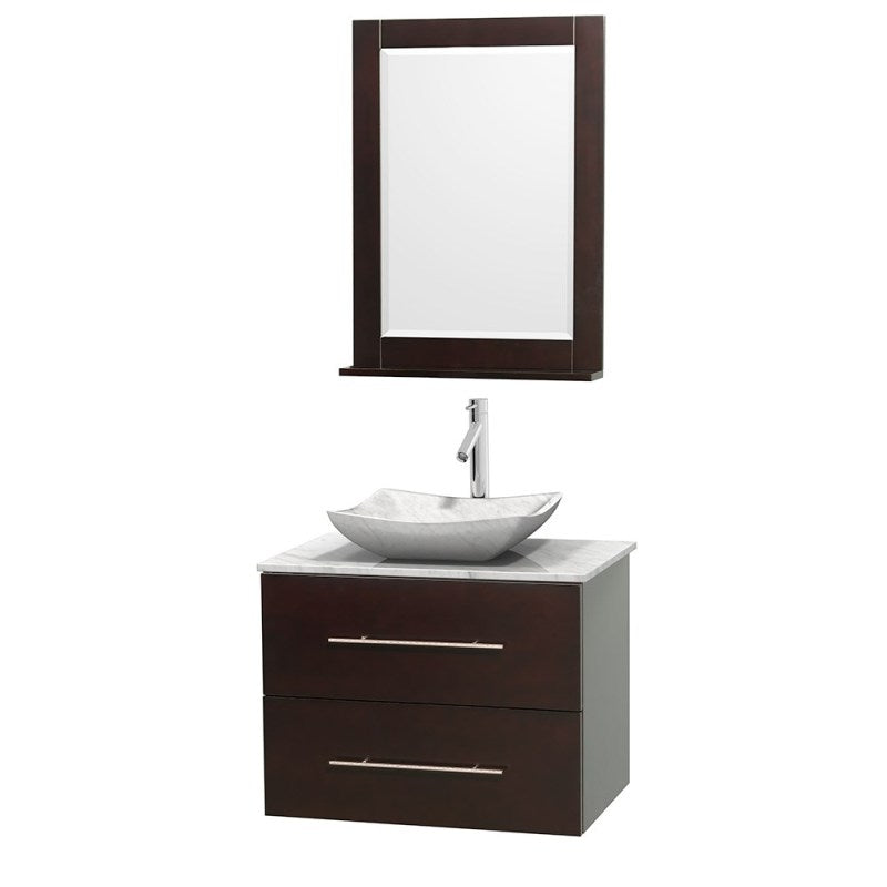 Wyndham Collection Centra 30" Single Bathroom Vanity Set for Vessel Sink - Espresso WC-WHE009-30-SGL-VAN-ESP 5