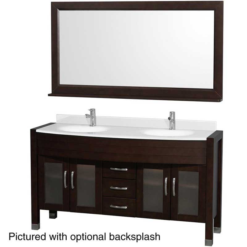 Wyndham Collection Daytona 60" Double Bathroom Vanity with Mirror - Espresso WC-A-W2200-60-ESP 7