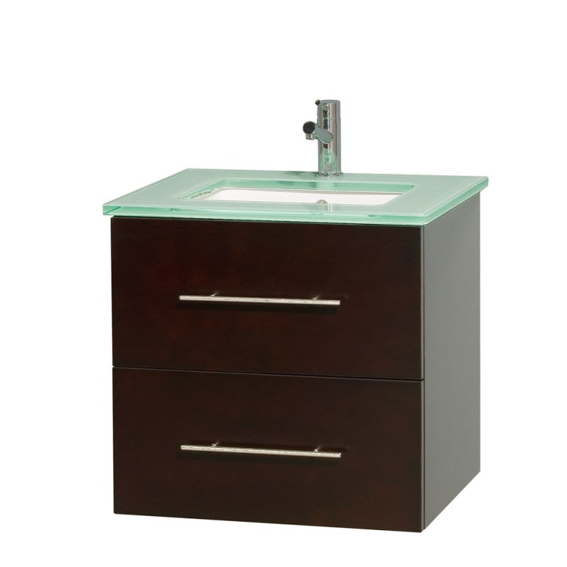 Wyndham Collection Centra 24" Single Bathroom Vanity for Undermount Sinks - Espresso WC-WHE009-24-SGL-VAN-ESP- 7