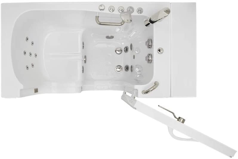 32x52 Transfer Hydro Foot Massage Acrylic Walk-In Tub, Fast Fill Faucet, 2" Dual Drain (Right Door w/ Heated Seat) 6