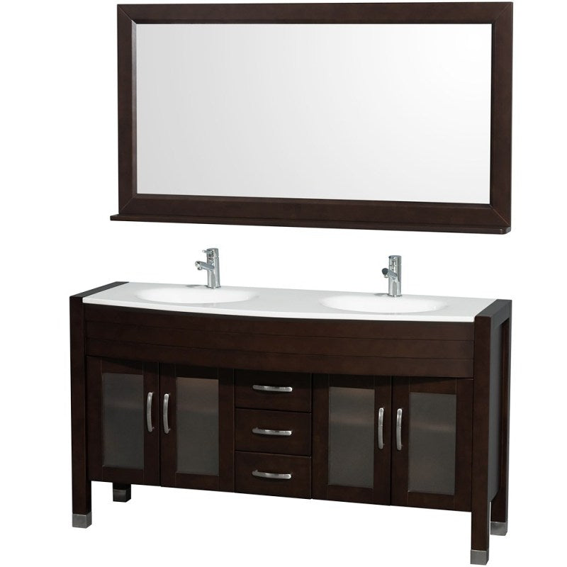 Wyndham Collection Daytona 60" Double Bathroom Vanity with Mirror - Espresso WC-A-W2200-60-ESP 3