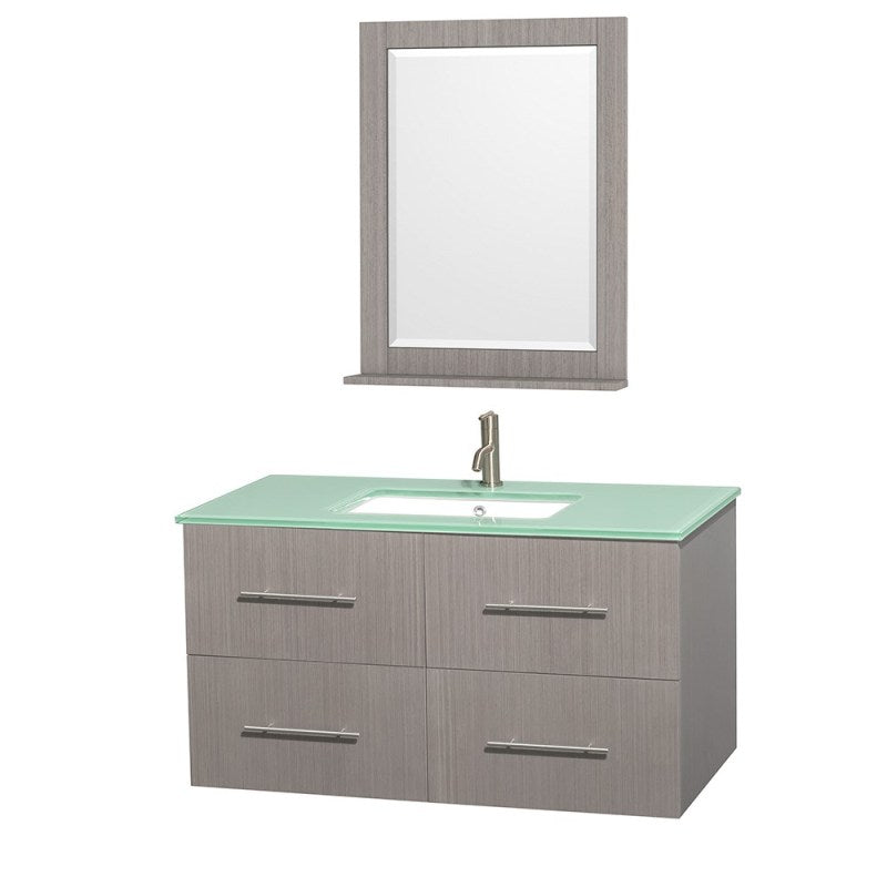 Wyndham Collection Centra 42" Single Bathroom Vanity for Undermount Sinks - Gray Oak WC-WHE009-42-SGL-VAN-GRO- 3
