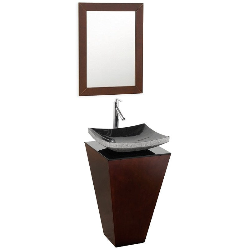 Wyndham Collection Esprit Bathroom Pedestal Vanity Set - Espresso w/ Black Granite Sink WSCS00420SESSGGS1M20 2