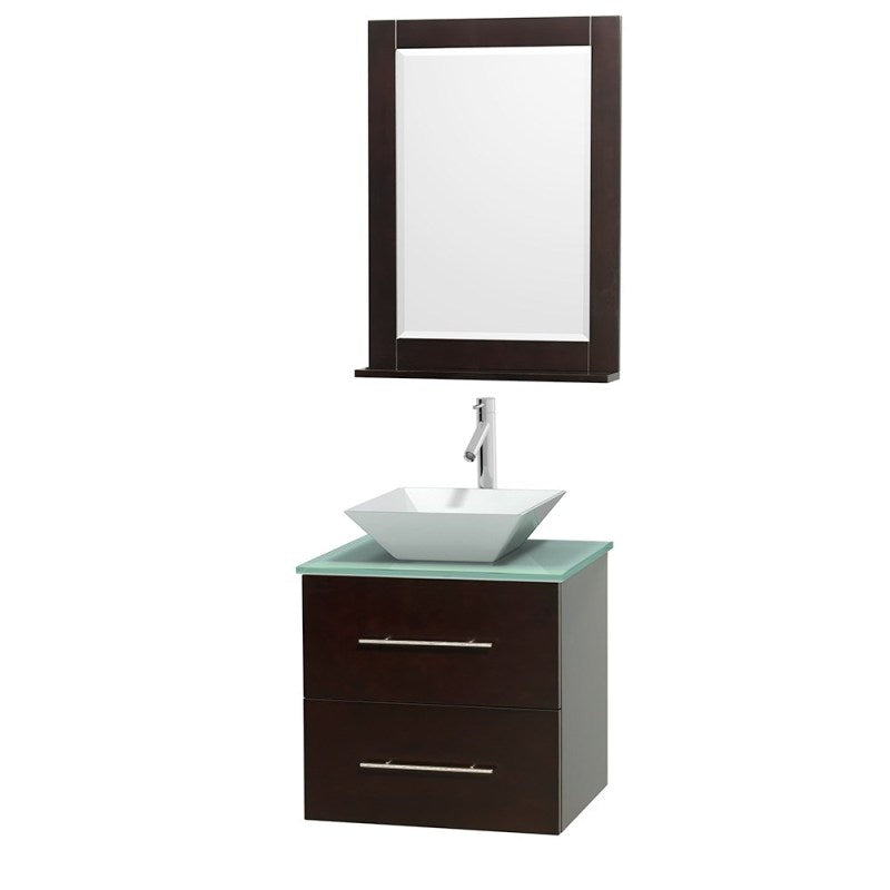 Wyndham Collection Centra 24" Single Bathroom Vanity Set for Vessel Sink - Espresso WC-WHE009-24-SGL-VAN-ESP 6