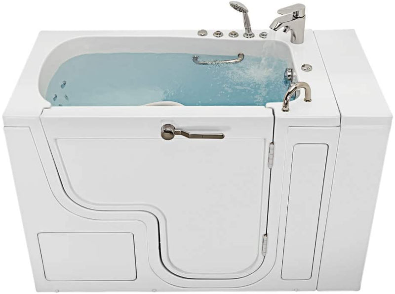 30x52 Transfer Hydro Foot Massage Acrylic Walk-In Tub, Fast Fill Faucet, Right 2" Dual Drain w/ Heated Seat 5