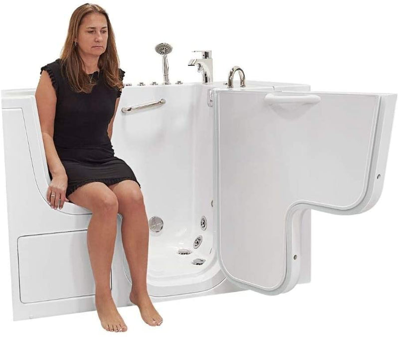 32x52 Transfer Hydro Foot Massage Acrylic Walk-In Tub, Fast Fill Faucet, 2" Dual Drain (Right Door w/ Heated Seat) 3