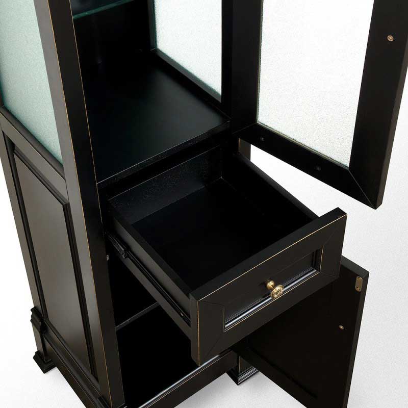 Wyndham Collection Andover Traditional Bathroom Cabinet - Black WC-TFS065-BLK 5