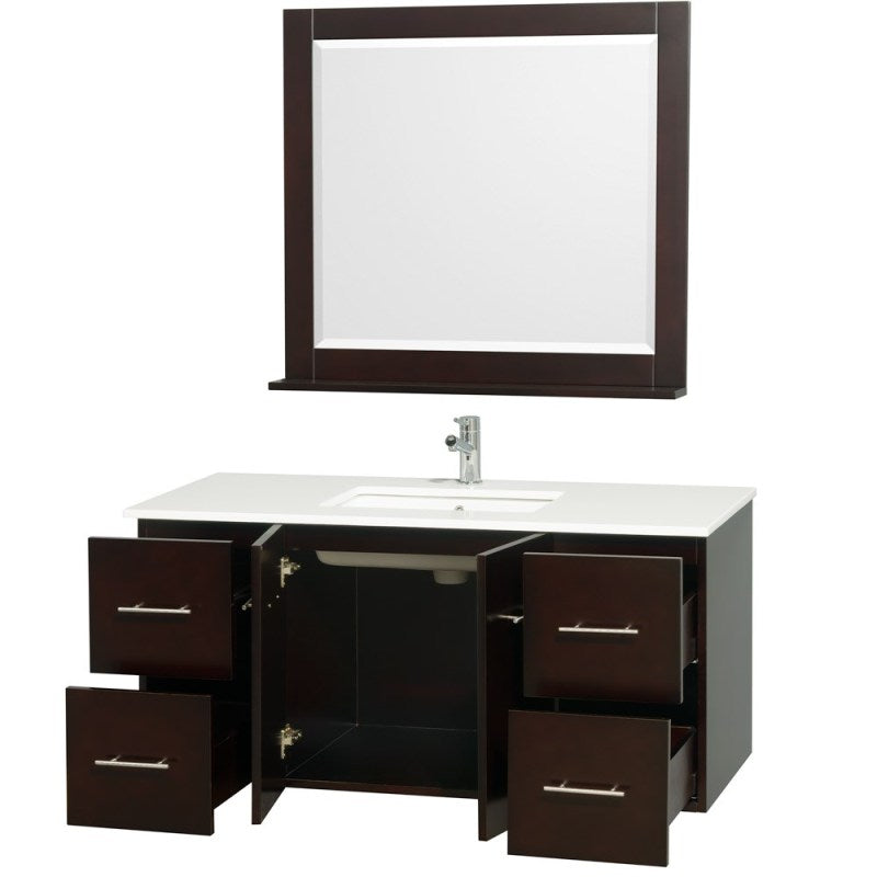 Wyndham Collection Centra 48" Single Bathroom Vanity for Undermount Sinks - Espresso WC-WHE009-48-SGL-VAN-ESP- 2