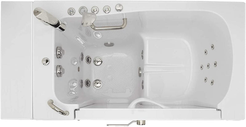 30x52 Transfer Hydro Microbubble Acrylic Walk-In Tub, Fast Fill Faucet, Left 2" Dual Drain 4