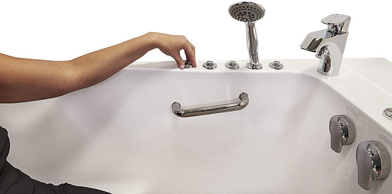 30x52 Transfer Hydro Microbubble Acrylic Walk-In Tub, Fast Fill Faucet, Right 2" Dual Drain 5