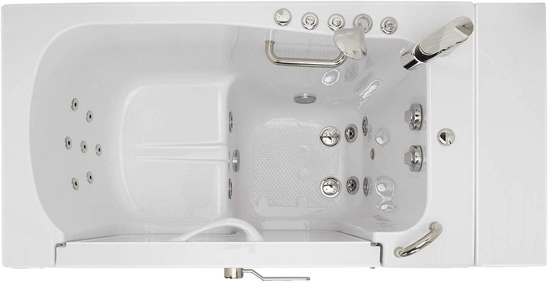 30x52 Transfer Hydro Microbubble Acrylic Walk-In Tub, Fast Fill Faucet, Right 2" Dual Drain 4