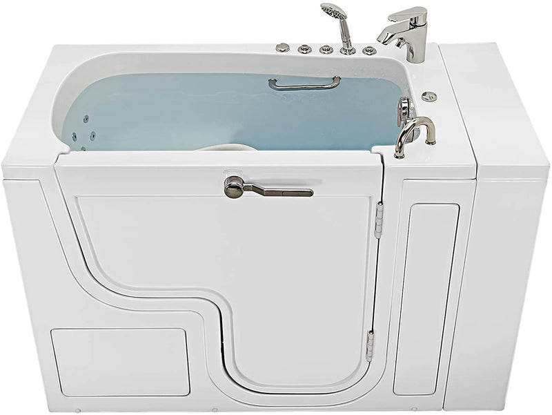 30x52 Transfer Hydro Microbubble Acrylic Walk-In Tub, Fast Fill Faucet, Right 2" Dual Drain 2
