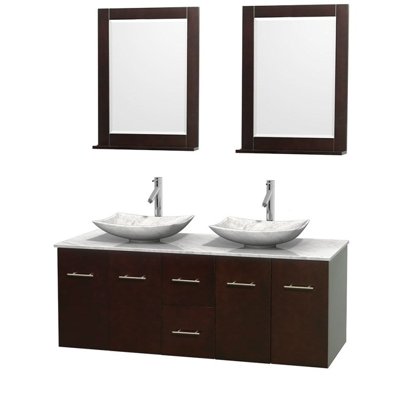 Wyndham Collection Centra 60" Double Bathroom Vanity Set for Vessel Sinks - Espresso WC-WHE009-60-DBL-VAN-ESP 7