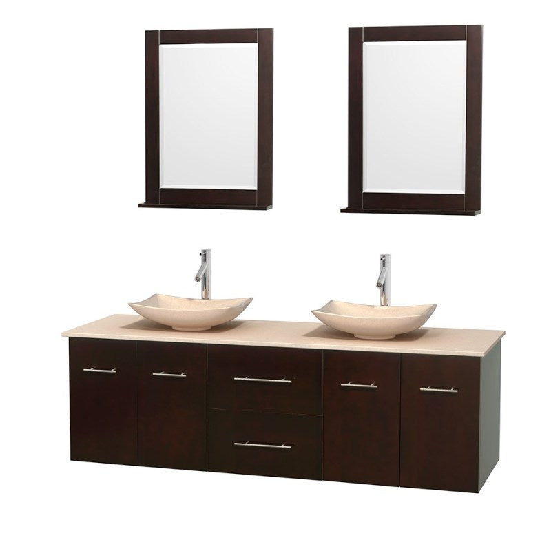 Wyndham Collection Centra 72" Double Bathroom Vanity Set for Vessel Sinks - Espresso WC-WHE009-72-DBL-VAN-ESP 4