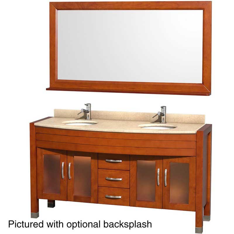 Wyndham Collection Daytona 60" Double Bathroom Vanity with Mirror - Cherry WC-A-W2200-60-CH 6