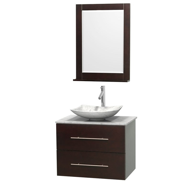Wyndham Collection Centra 30" Single Bathroom Vanity Set for Vessel Sink - Espresso WC-WHE009-30-SGL-VAN-ESP 7