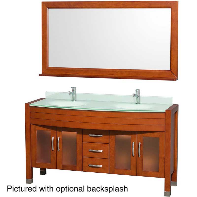 Wyndham Collection Daytona 60" Double Bathroom Vanity with Mirror - Cherry WC-A-W2200-60-CH 5