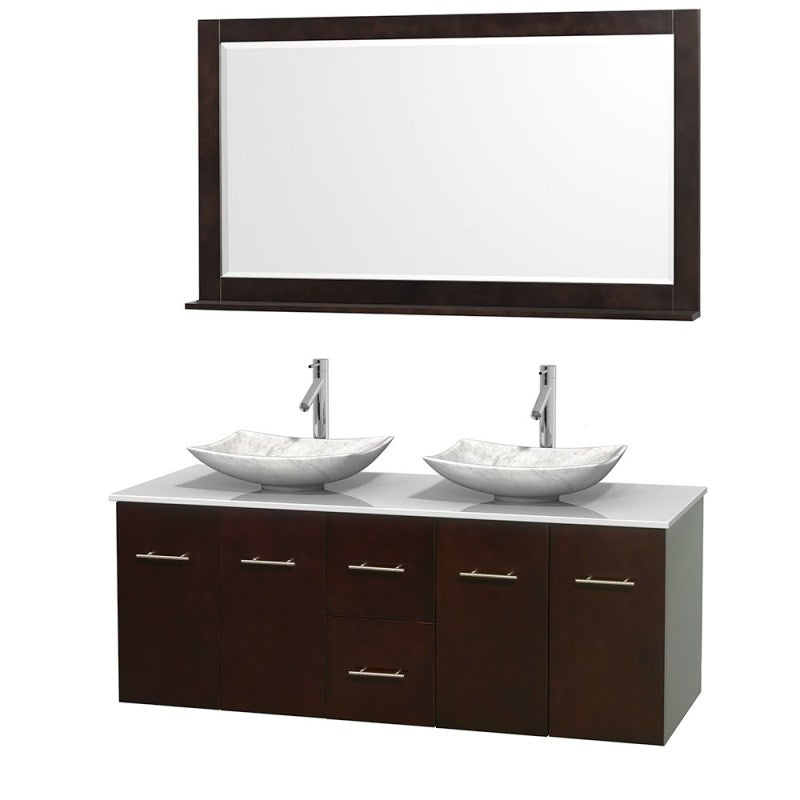 Wyndham Collection Centra 60" Double Bathroom Vanity Set for Vessel Sinks - Espresso WC-WHE009-60-DBL-VAN-ESP 6