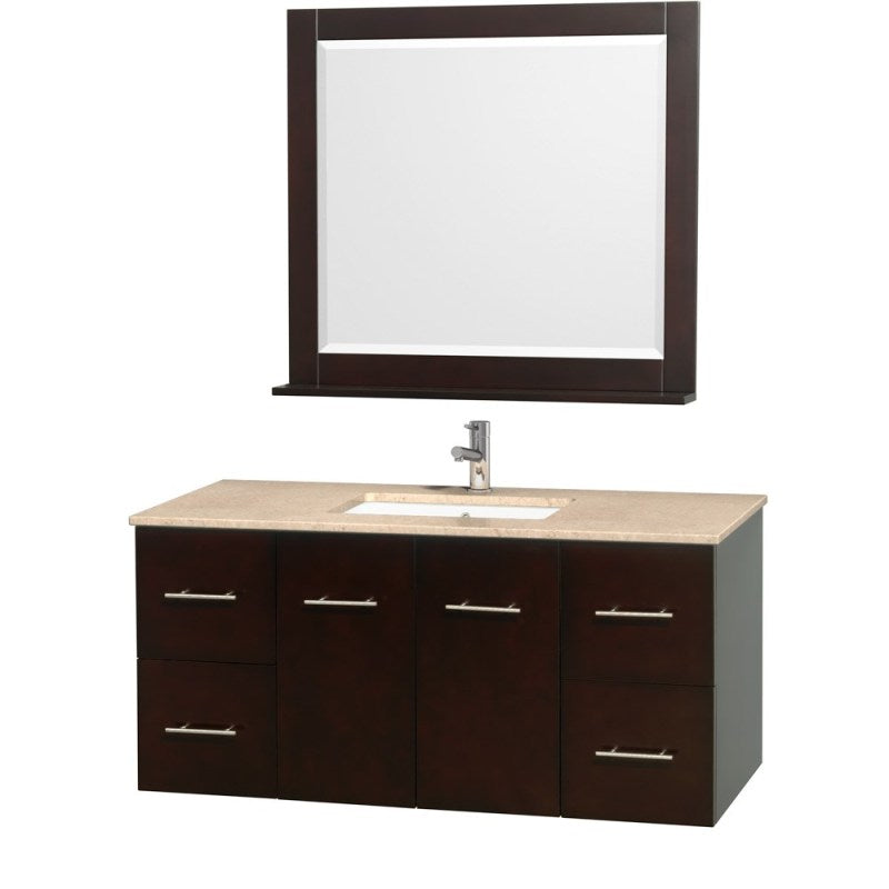 Wyndham Collection Centra 48" Single Bathroom Vanity for Undermount Sinks - Espresso WC-WHE009-48-SGL-VAN-ESP- 4