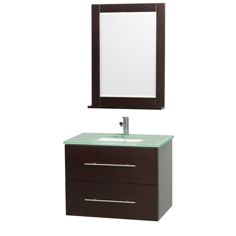 Wyndham Collection Centra 30" Single Bathroom Vanity for Undermount Sinks - Espresso WC-WHE009-30-SGL-VAN-ESP- 3