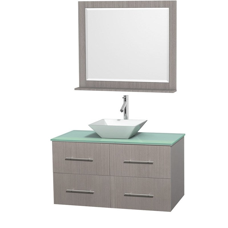 Wyndham Collection Centra 42" Single Bathroom Vanity Set for Vessel Sink - Gray Oak WC-WHE009-42-SGL-VAN-GRO 5