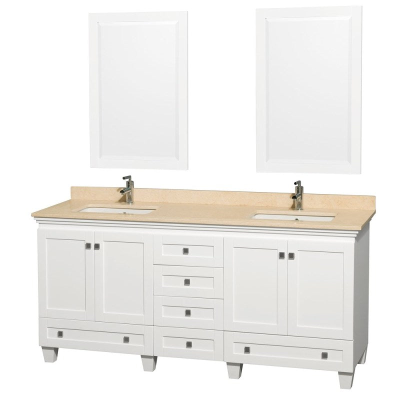 Wyndham Collection Acclaim 72" Double Bathroom Vanity - White WC-CG8000-72-WHT 3