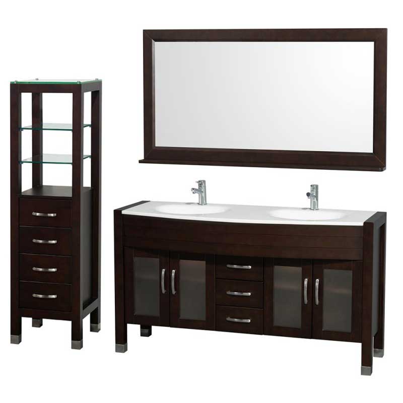 Wyndham Collection Daytona 60" Double Bathroom Vanity Set - Espresso WC-A-W2200-60-ESP-SET 3