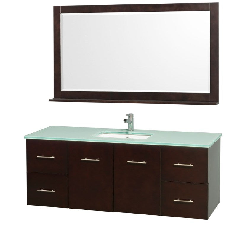 Wyndham Collection Centra 60" Single Bathroom Vanity for Undermount Sinks - Espresso WC-WHE009-60-SGL-VAN-ESP- 4
