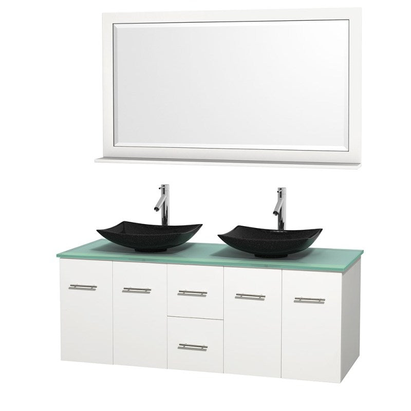 Wyndham Collection Centra 60" Double Bathroom Vanity Set for Vessel Sinks - Matte White WC-WHE009-60-DBL-VAN-WHT 4