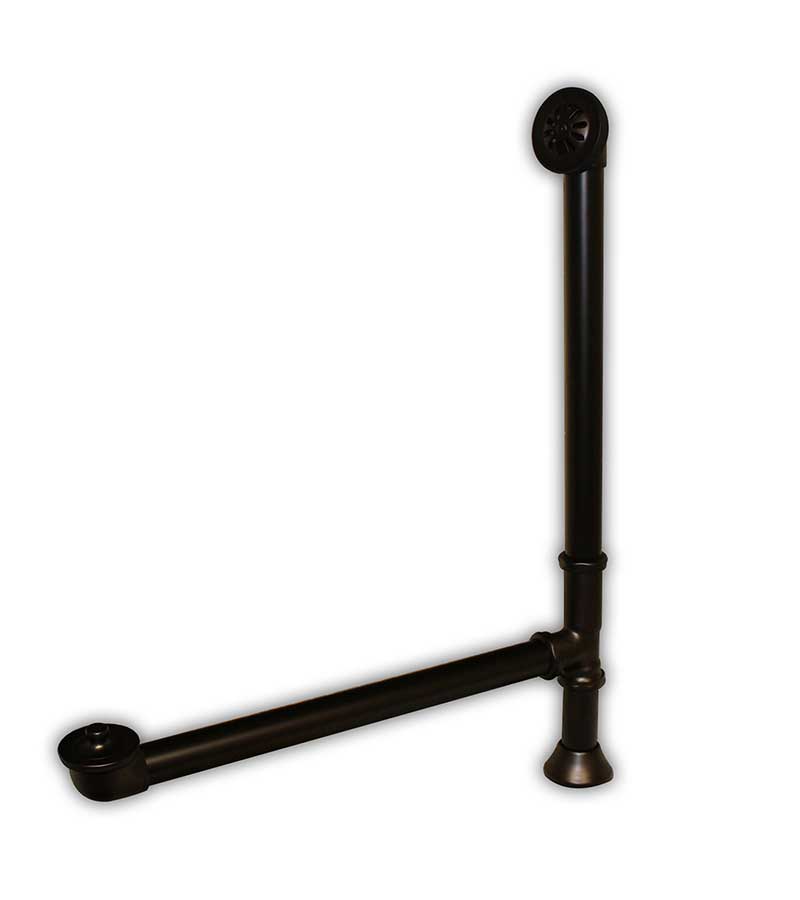 Cambridge Plumbing Modern Lift & Turn Tub Drain with Overflow Assembly-Oil Rubbed Bronze