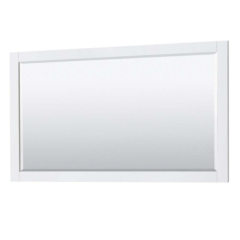 Avery 60 Inch Double Bathroom Vanity in White - Polished Chrome Trim - 35