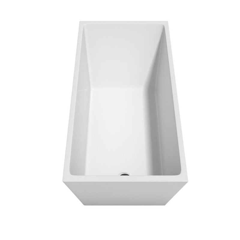 Hannah 59 Inch Freestanding Bathtub in White - 4