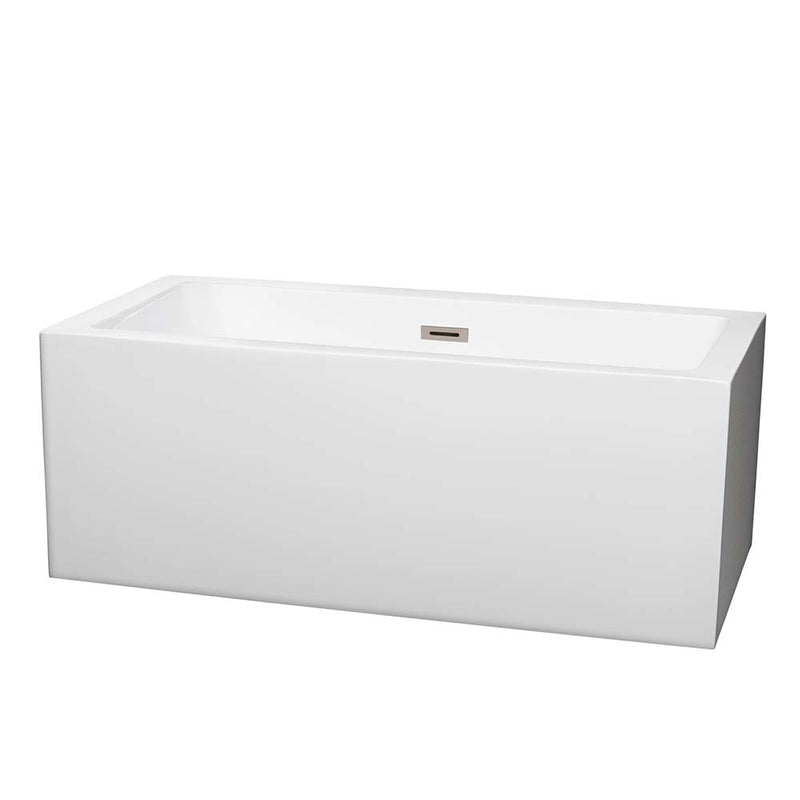 Melody 60 Inch Freestanding Bathtub in White