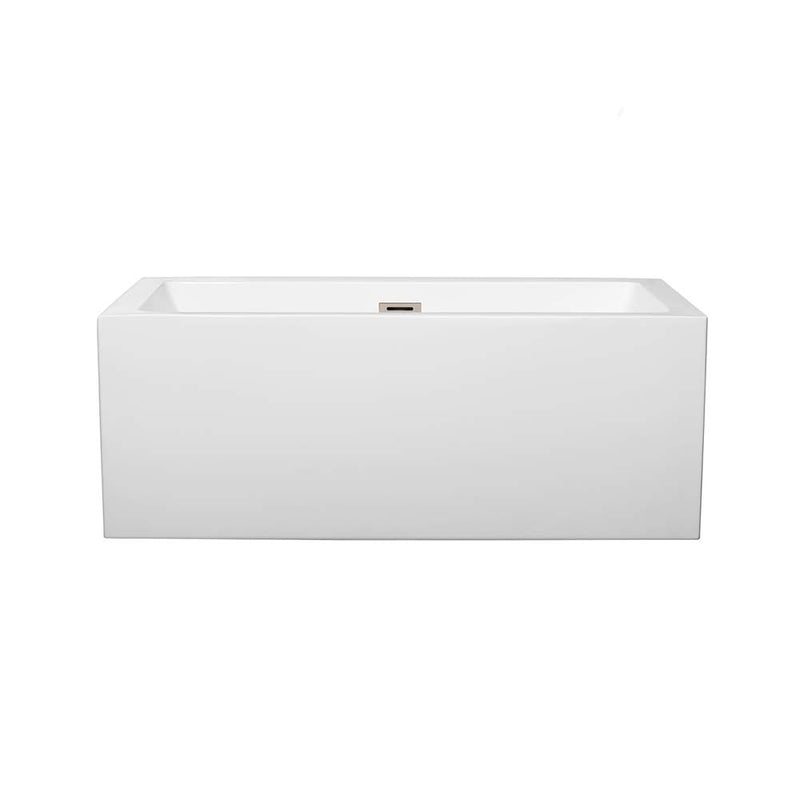 Melody 60 Inch Freestanding Bathtub in White - 2