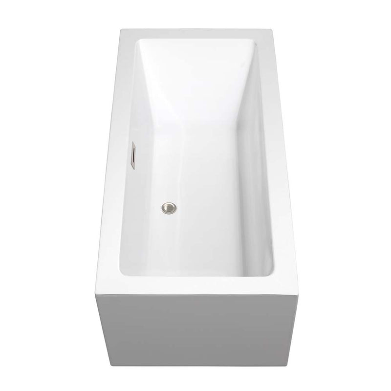Melody 60 Inch Freestanding Bathtub in White - 24