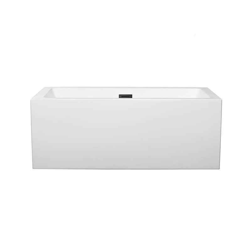 Melody 60 Inch Freestanding Bathtub in White - 7