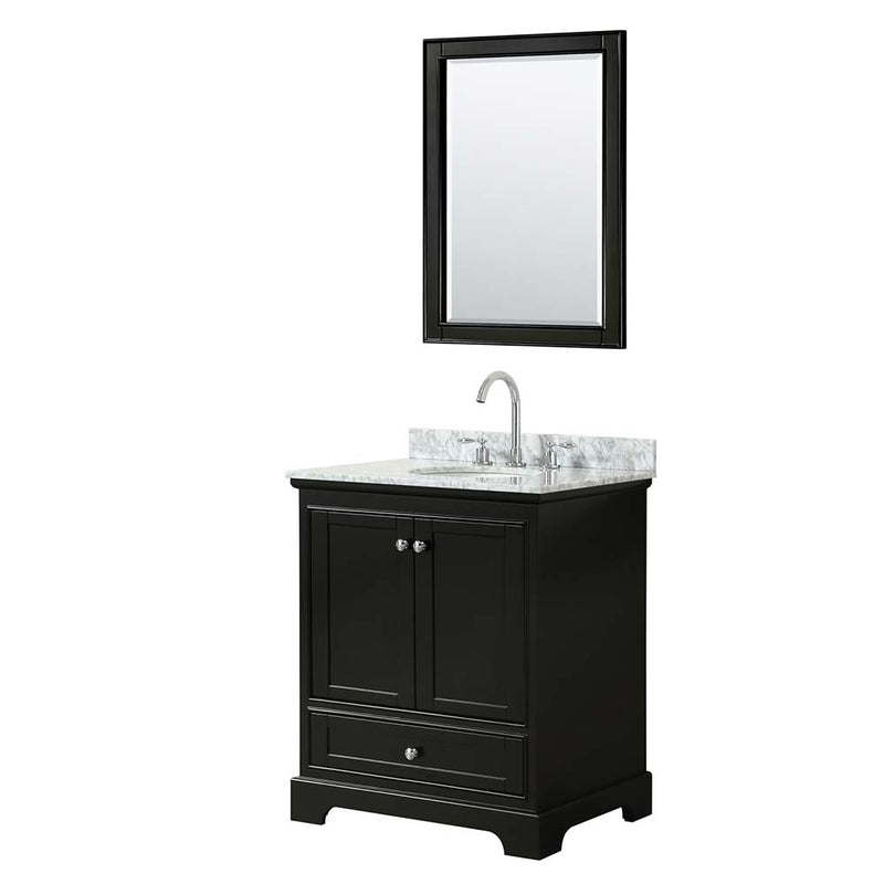 Deborah 30 Inch Single Bathroom Vanity in Dark Espresso - 21