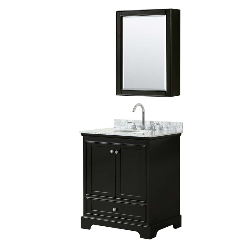 Deborah 30 Inch Single Bathroom Vanity in Dark Espresso - 25