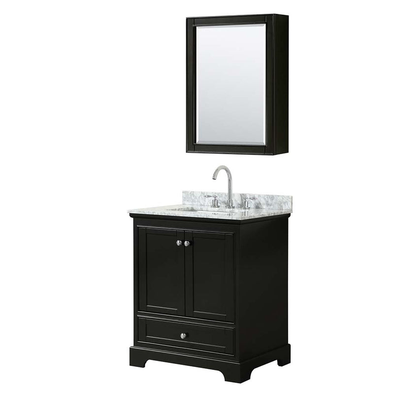 Deborah 30 Inch Single Bathroom Vanity in Dark Espresso - 37
