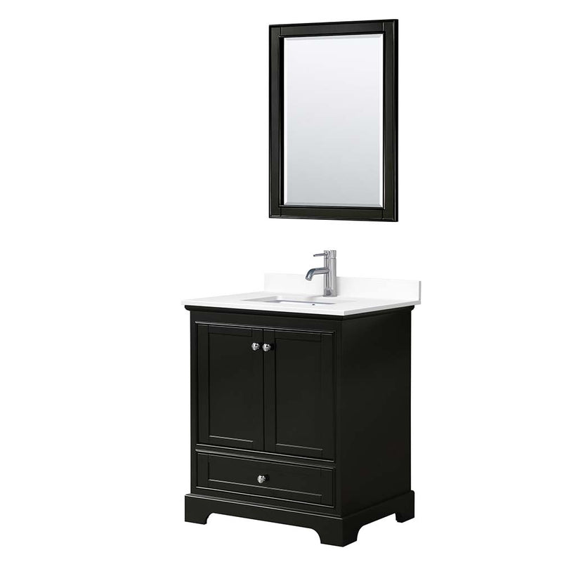 Deborah 30 Inch Single Bathroom Vanity in Dark Espresso - 45